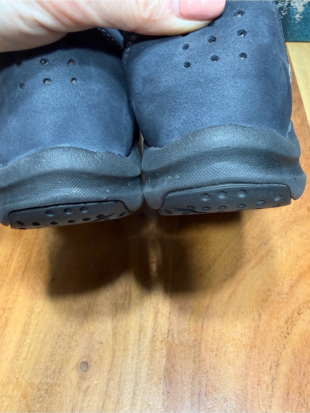 Clarks Minimalist Wave Walk Navy‎ Leather Comfort Loafers 2010s (VGUC) - Picture 10 of 11